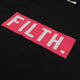 FILTH. Tee - Black With Pink Logo