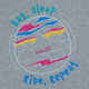 Eat Sleep Kids T-Shirt - Grey