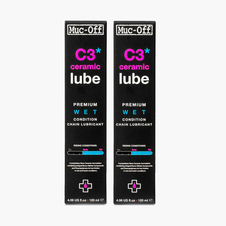 2 x C3 Wet Weather Lube 120ml